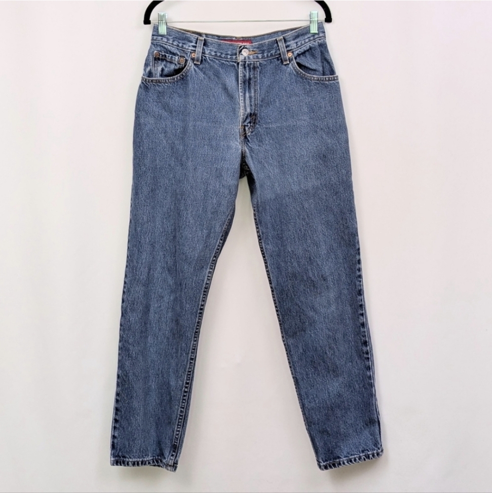 Levi's Jeans Vintage High Waist Tapered Leg Zip Fly 550s 29" Inseam size 12M